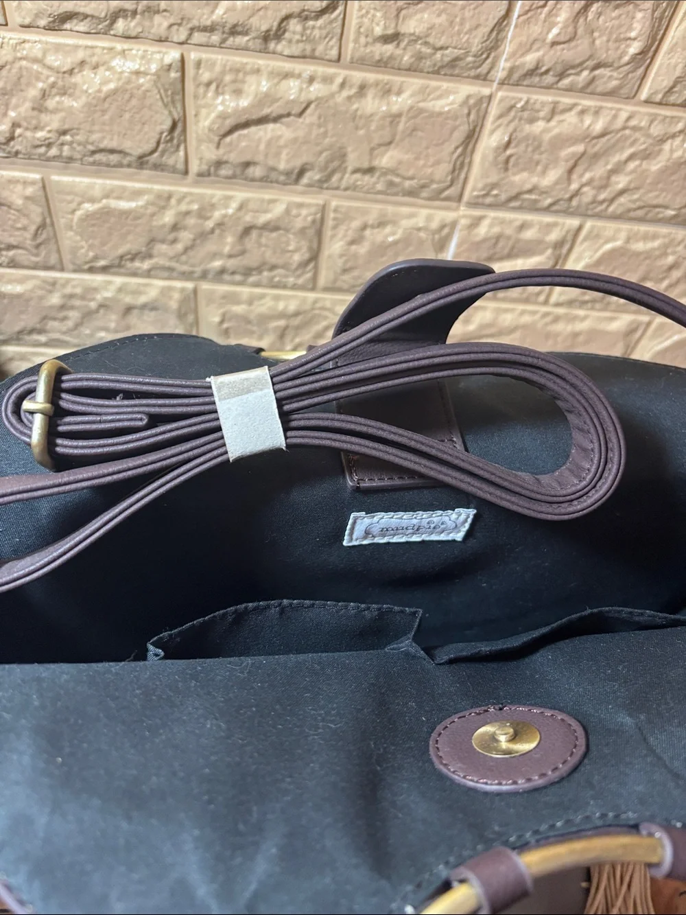 BCBGenerations Black Satchel Shoulder Bag Crossbody w Mud Pie Brown Tote, Pouch